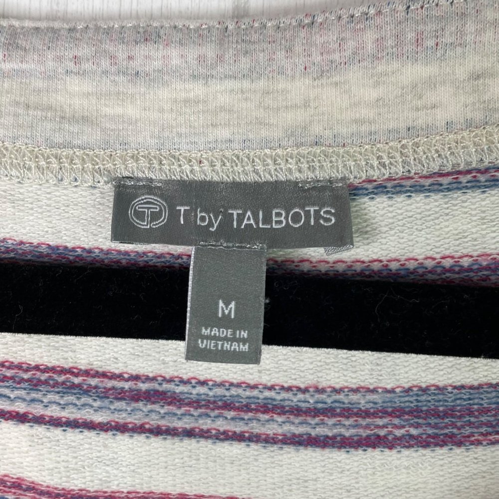 T By Talbots Top Button Back Striped Long Sleeve … - image 5